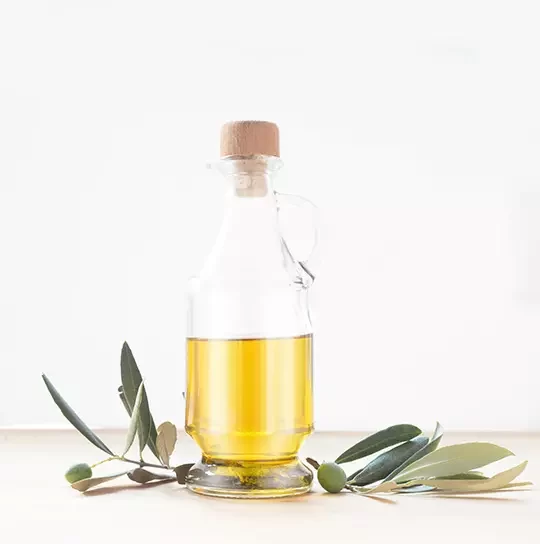 ampolla di olio extravergine di oliva ottenuto dalle varietà Grossa di Cassano, Tondina e Carolea